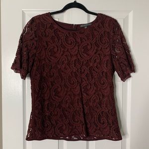 Burgundy Blouse